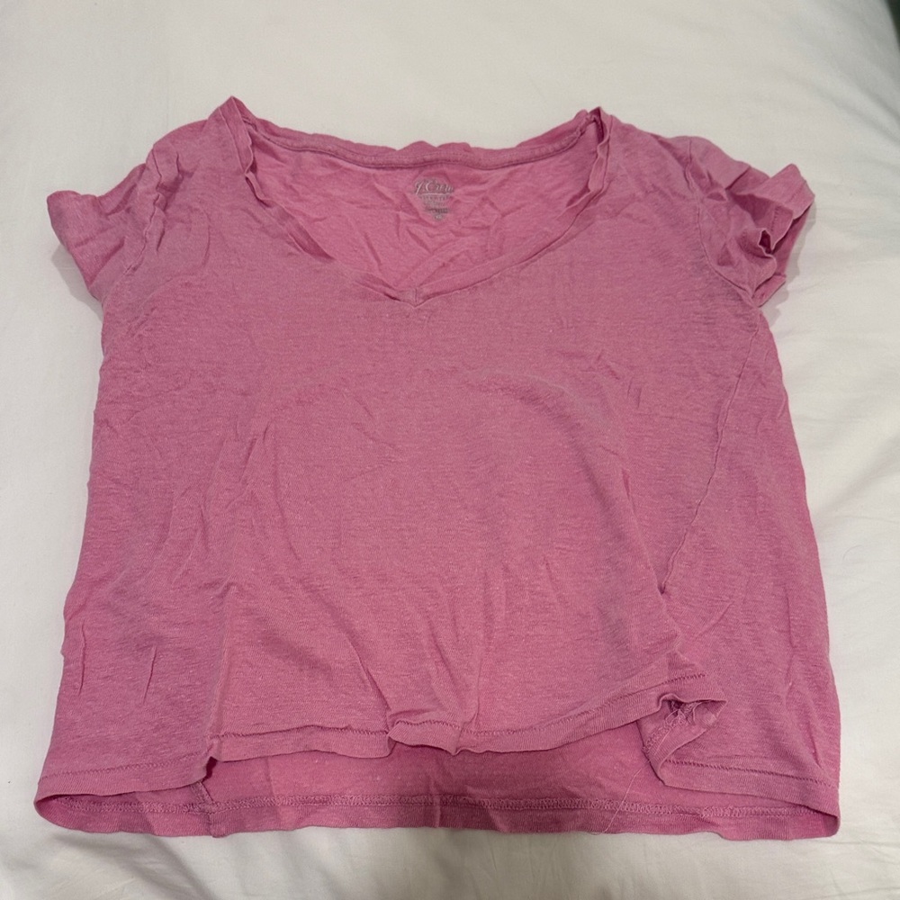 J. Crew Soft Pink Short Sleeve Tee